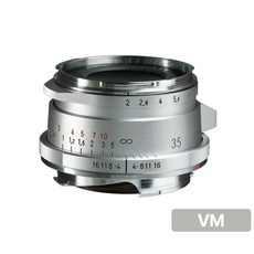 [정품등록이벤트 5만 포인트 3년 보증] 보이그랜더 ULTRON Vintage Line 35mm F2 Aspherical II VM 마운트 (라이카 M 호환) Silver