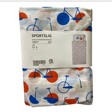 IKEA SPORTSLIG 150x200公分, 腳踏車 單人被套附枕頭組 巴基斯坦製