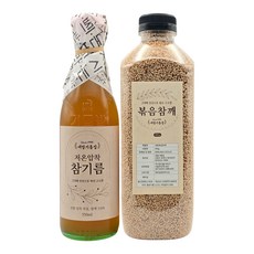 새말기름집 참기름+볶음참깨세트 방앗간 저온압착 참기름 350ml+고소한 볶음참깨500g 통참깨, 1세트