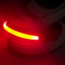 하박 LED 슈즈 밴드 러닝야광밴드, 화이트