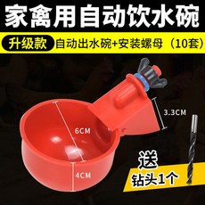 닭물통 그릇 10개 조류 모이 물컵 공급기 양동이 물통 식수 가금류 소형