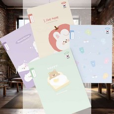 초등 6칸 국어노트 글씨연습 연필적합 저학년 자필교정 과제 받아쓰기, 랜덤 1권