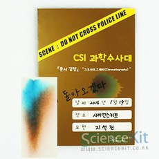 sc csi 과학수사대 문서 감식 크로마토그래피 4인용 과학실험키트 실험교구, (SC) CSI 문서 감식 크로마토그래피(4인용)