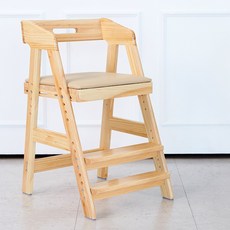 피노키오 높이 조절 어린이 식탁 의자 + 추가발판, 피노키오 베이지 추가발판