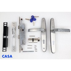 CASA 906-7 連動平鎖 通風門水平鎖 二片式通風門 鎖匣長:30 中心距離:8.5 孔距:26.5cm, 1個
