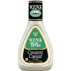 켄스 스테이크 하우스 Ken's Steak House Creamy Caesar Dressing 크리미 시저 드레싱 소스, 473ml, 3개