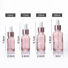 玻璃精油瓶 滴管分裝瓶 20ML 櫻花粉, 1個, 01/櫻花粉滴管瓶-10ML