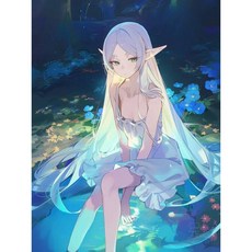 숫자로 그리는 유화 애니메이션 비욘드 저니 캐릭터 홈 데코레이션 페인팅 벽 침실 룸 데코 선물 프레임리스 218213, 30x40cm, A4