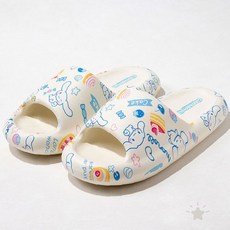 캐릭터 프린팅 실내화 폭신한 쿠션 바닥 통기성 좋은 여름용 홈슬리퍼 귀여운