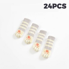 아소공방 스크래치 소음방지 고양이 체어삭스, 쿠키 앤 크림냥, 24개