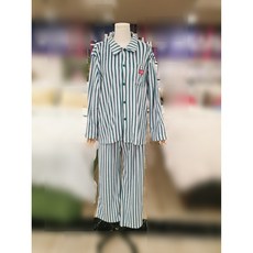 모던하우스 크리스마스 극세사 스트라이프 파자마 세트 블루 XL-FS2125032