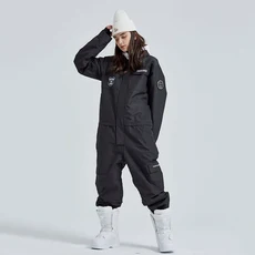 방한 일체형 스노우슈트 후드 방수 스키복 아웃도어 산악 스노보드 점프수트, XS, 4. as picture