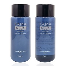 까마올소 중년 남자 스킨 로션 2종 대용량 300ml, 1세트