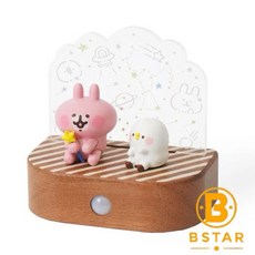 正版授權 卡娜赫拉的小動物 壁掛感應燈 P助與粉紅兔兔星空夜燈 鑰匙收納壁燈