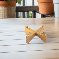 접이식 꽃 스탠드 발코니 식물 선반 다층 사다리 식물 홀더 즙이 많은 화분 랙에 대나무 화분 랙을 교수형, 06  50cm 3 layersA72