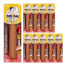 진주 천하장사 매콤 그릴 후랑크, 10개, 70g