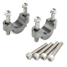 ZETA 車把增高套組 14mm 鈦色 適用22mm細把與28mm粗把, 1個, 28.8 鈦色