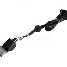 글샵 호루라기 미니 CMG 줄포함 블랙 축구심판