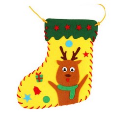 펠트부직포 실꿰기 크리스마스양말 레드스티치 펠트만들기, 눈사람__이십개