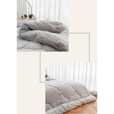 양면 소프트 극세사 침구 베개커버 50 x 70cm 베이지