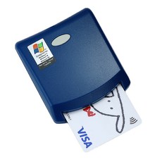 EZ100PU 晶片讀卡機 報稅讀卡機 支援多系統, 海洋藍, 1個