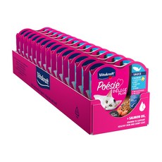 비타크래프트 고양이 포에시 델리스 플러스 하트캔 습식사료, 연어, 85g, 15개