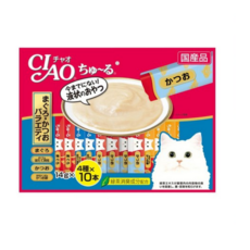 이나바 고양이 챠오츄르 버라이어티 간식, 혼합맛(참치/가다랑어), 560g, 1개