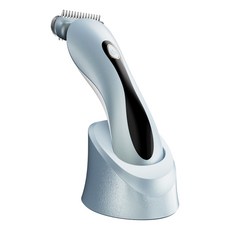 SHU SHI TI MAO 電動刮毛器，三合一刀頭，無線充電，IPX6防水，照明小夜燈，多部位適用, 藍色, 電動剃毛刀