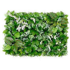 인조 식물 벽 패널 울타리 모양의 가짜 잔디 플라스틱 잔디밭 정원 웨딩 파티 배경 장식용, 1. 60x40cm, 1개