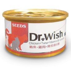 【DuoMaoMao】惜時 Dr.Wish慕斯營養罐﹝貓罐 副食罐﹞, 1個, 鮪魚+雞肉+維他命B群, 85g, 鮪魚+雞肉+維他命B群