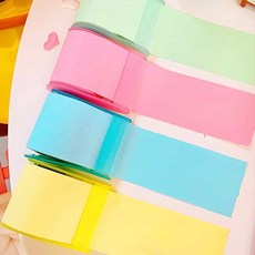 잘라쓰는 롤타입 사무실메모지 접착메모지 메모스티커 롤점착메모지 접착용, 기본, 블루