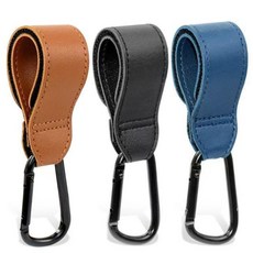 유모차 가방걸이 카라비너 홀더 킥보드 스트랩 유모차악세사리 걸이고리, 1개, 갈색