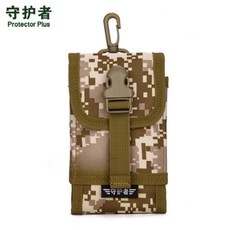 守護者 戰術手機包 軍規MOLLE 6.2吋 耐磨, 1個, 沙漠數碼, 沙漠數碼