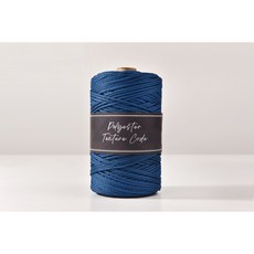 2.5mm 소프트 폴리에스터 텍스쳐 코드 300g 뜨개실 네트백 부드러운 코바늘실 마크라메 재료, 10. Deep Navy