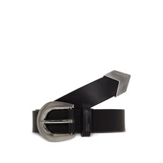 칼라거펠트진 메탈 팁 레더 벨트