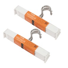 [스토리행거] 쏙쏙 심플 바지&치마걸이 논슬립 사이즈조절 수납력증가 집게자국 없는 옷걸이 10p, 화이트바지걸이, 10개