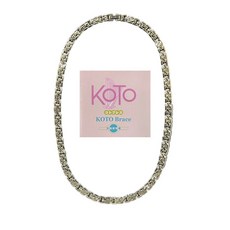 【KOTO】T-1607L 純鈦鍺磁石項鍊 健康項鍊 真心與幸運交匯 能量項鍊 鍺鈦磁石首飾 鍺鈦頸鍊, 1個