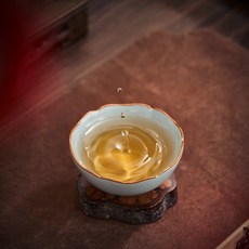 林德豐汝窯天青色花圓杯80cc, 1個