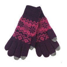 UF72 UF6911女款HEAT1-TEX防風內長毛保暖觸控手套，冬季保暖時尚觸控手套