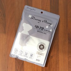 데니베어 세탁망 04 데니망 원단 지퍼 라벨 무형광 엉킴방지, 4호, 1개