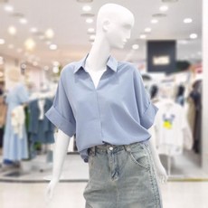 에이비에프지 abfz sh06 심플 갸름 루즈핏 블라우스 SLBNZ3B33H1