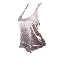 Victoria's Secret 새틴 레이서백 파자마 탑 컬러 핑크 얼룩말 신제품 핑크 얼룩말