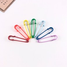 대형 컬러 옷핀 브로치 가방걸이 액세서리 만들기 재료 소품, I) 그린, 1개