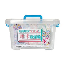 DIY手工材料包 方型333件套裝 創意貼紙配件 手作飾品材料, 咕卡DIY方型桶(333件套), 1個