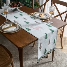 크리스마스 러너 테이블 포인트 수입 장식 테이블보, I. 사용자 정의 크기에 대한 고객 서비스에
