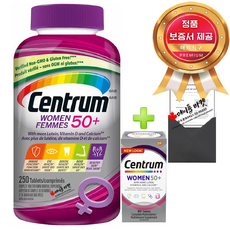 센트룸 실버우먼 50세이상 여성 멀티비타민 250정+90정+정품보증서 12개월치 삼종세트 캐나다 직배송, 1개, 340정