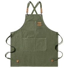 아워리빙 캔버스재질 마스터 앞치마, 1_카키