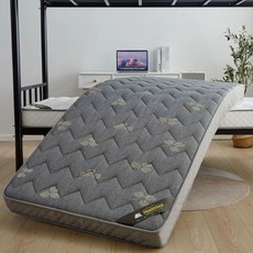 토퍼 수면 손님 베드 매트리스 폴딩 기숙사 침대매트리스, 1cm, 클로버-그레이 6cm