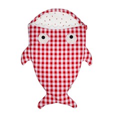 『BabyBites』西班牙鯊魚咬一口 嬰幼兒睡袋－英倫紅格風 防踢被 / 寶寶棉被 / 睡袋