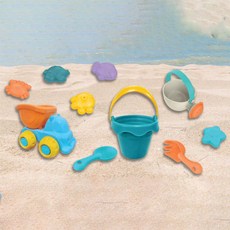 모래 삽 모종삽 물뿌리개 모양찍기 포함 모래놀이 키트 소꿉 장난감 갯벌, 1개